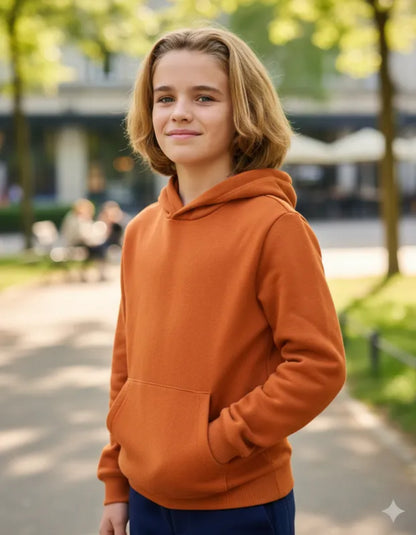 Poleron Infantil Algodón Canguro Capucha Para Estampar